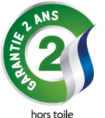 Garantie 2 ans hors toile